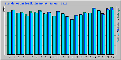 Stunden-Statistik im Monat Januar 2017