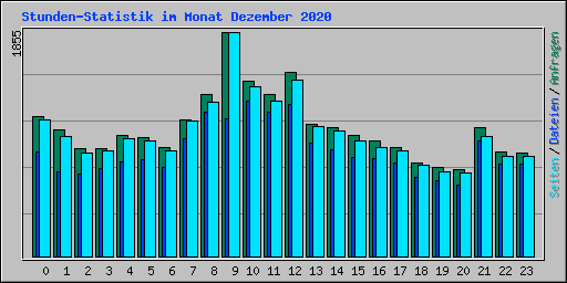 Stunden-Statistik im Monat Dezember 2020