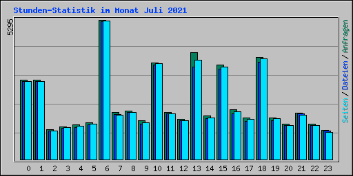 Stunden-Statistik im Monat Juli 2021