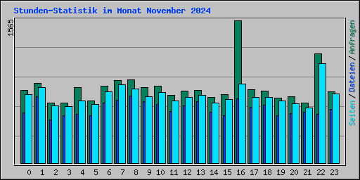 Stunden-Statistik im Monat November 2024