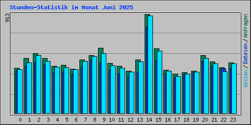 Stunden-Statistik im Monat Juni 2025